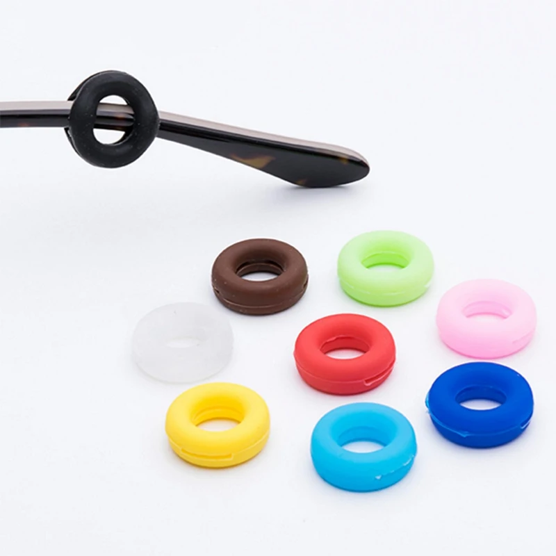 2 Pairs / Lot Glasses Retainer Silicone Anti slip Sleeve Eyeglass Leg