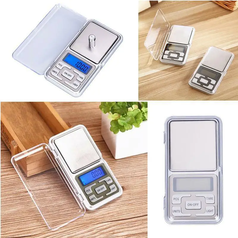 

Altkomva Mini Pocket Digital Scale for Gold Sterling Silver Jewelry Balance Gram Electronic Scales 200g/300g/500g x 0.01g /0.1g