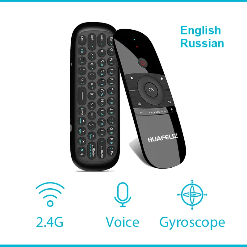 W1 2 4G air mouse беспроводная клавиатура Fly Mouse многофункциональный пульт
