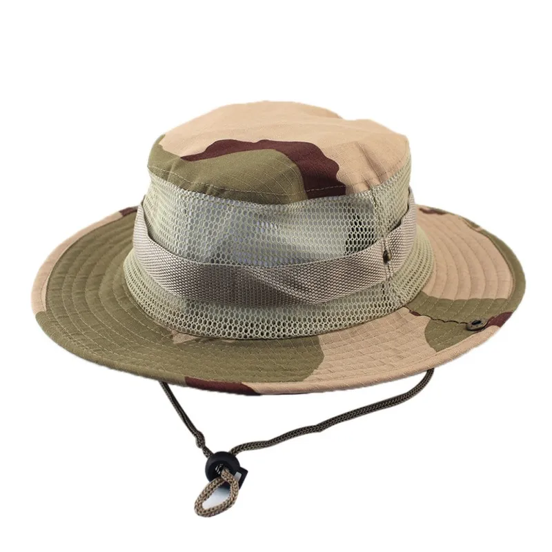 Новые шляпы для взрослых с плоским верхом, круглые складные козырьки, дышащие сетчатые ковбойские шляпа рыбака, аксессуары для одежды - Цвет: A3