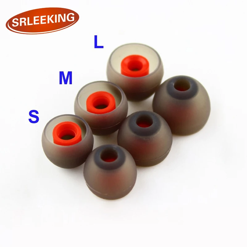 

SRLEEKING 6 pcs/3 pairs In Ear Headphones Silicone eartips/Ear sleeve KZ ED10/KZ ED9/KZ DT5 Headset Accessories Ear Headphones