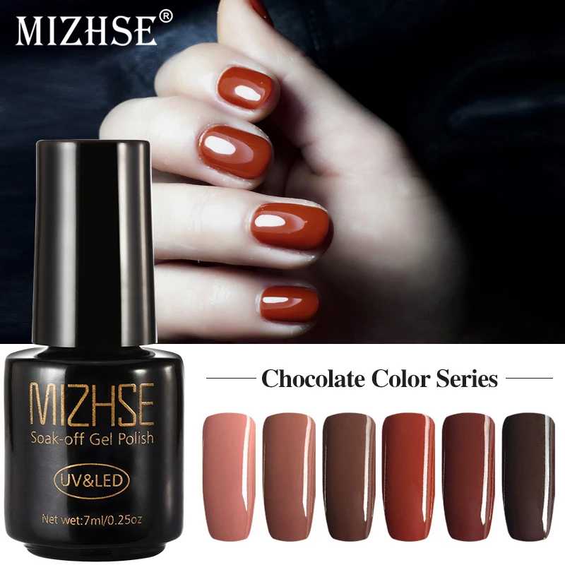 

MIZHSE 7ML Gel Nail Polish Gellak UV Resin Esmaltes Semipermanentes UV LED Gel UV Couleur Transparent Top Soak Off Gel Lacquer