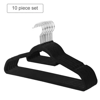 

2020 Flocking Hanger Non-slip Plastic Flocking Velvet Coat Flocked Custom Hanger