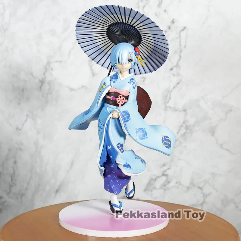 

Re:Life in a different world from zero Anime Wearing a kimono Rem Action Figure PVC New Collection Figures Toys Collection Model