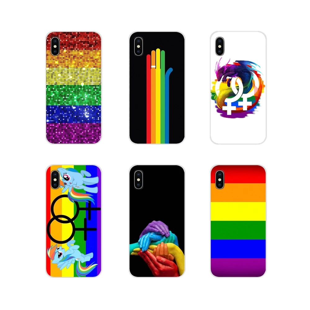 

For Xiaomi Redmi Note 6A MI8 Pro S2 A2 Lite Se MIx Max 2 3 For Oneplus 3 6T Phone Cases Cover Gay Lesbian LGBT Rainbow Pride ART