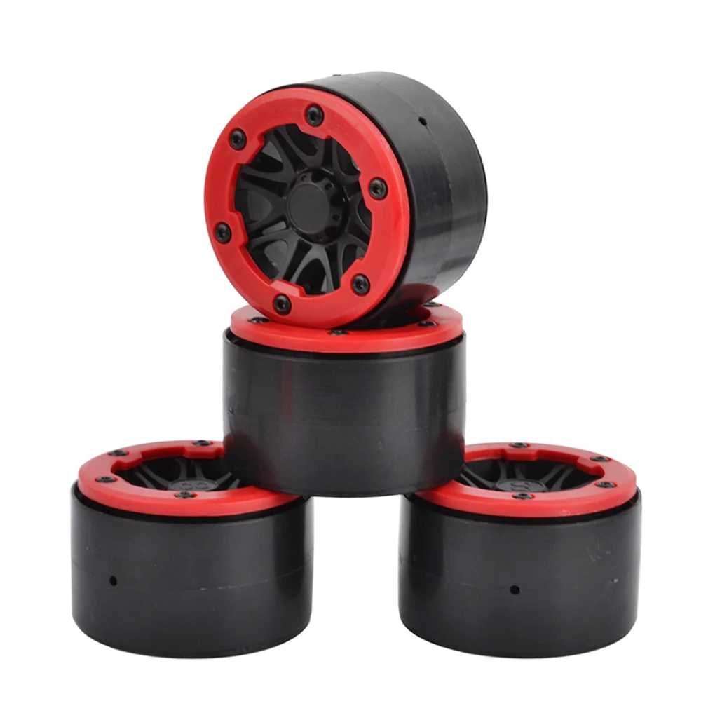 

4PCS 2.2 Inch Plastic Beadlock Wheel Rim for 1:10 RC Crawler Axial SCX10 RR10 90048 Wraith Yeti