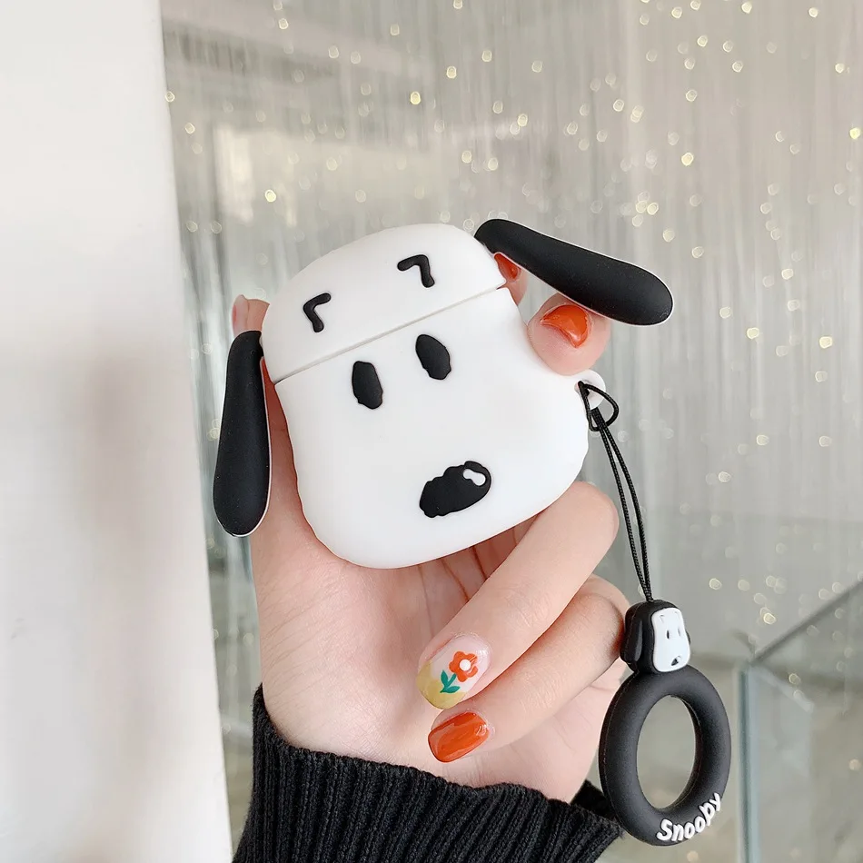 Чехол для AirPods с милой собачкой, чехол для наушников s для Apple Airpods 2, чехол для наушников, мягкий силиконовый чехол для наушников, чехол для Air Pods Funda - Color: A2