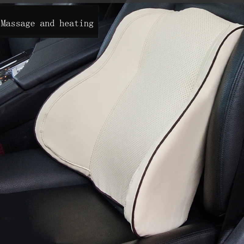 

Newest Electric Massage And Heating Waist Support Interior Accessories Electronic Car Seat Supports Memory Cotton