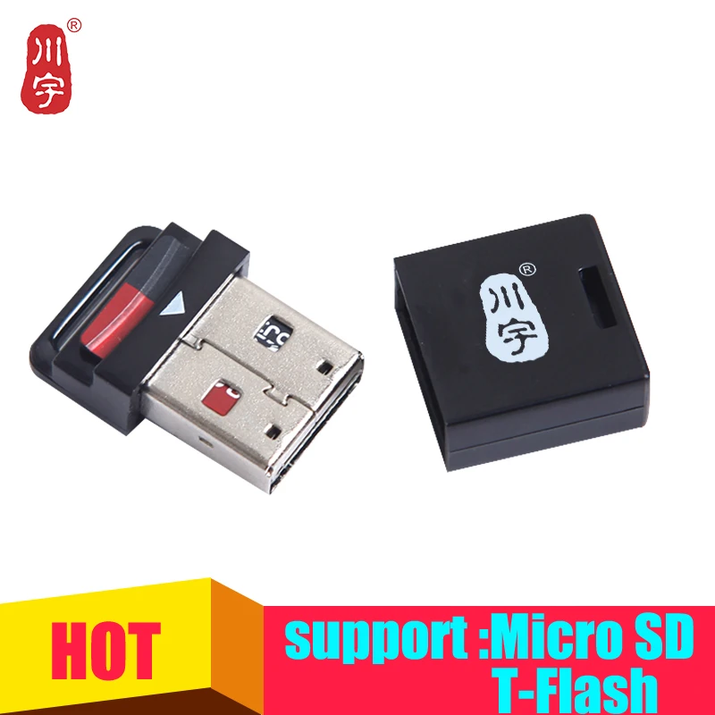 5PC USB 2.0 Micro  TF Flash Memory Card Reader Mini Adapter For PC KIUS 