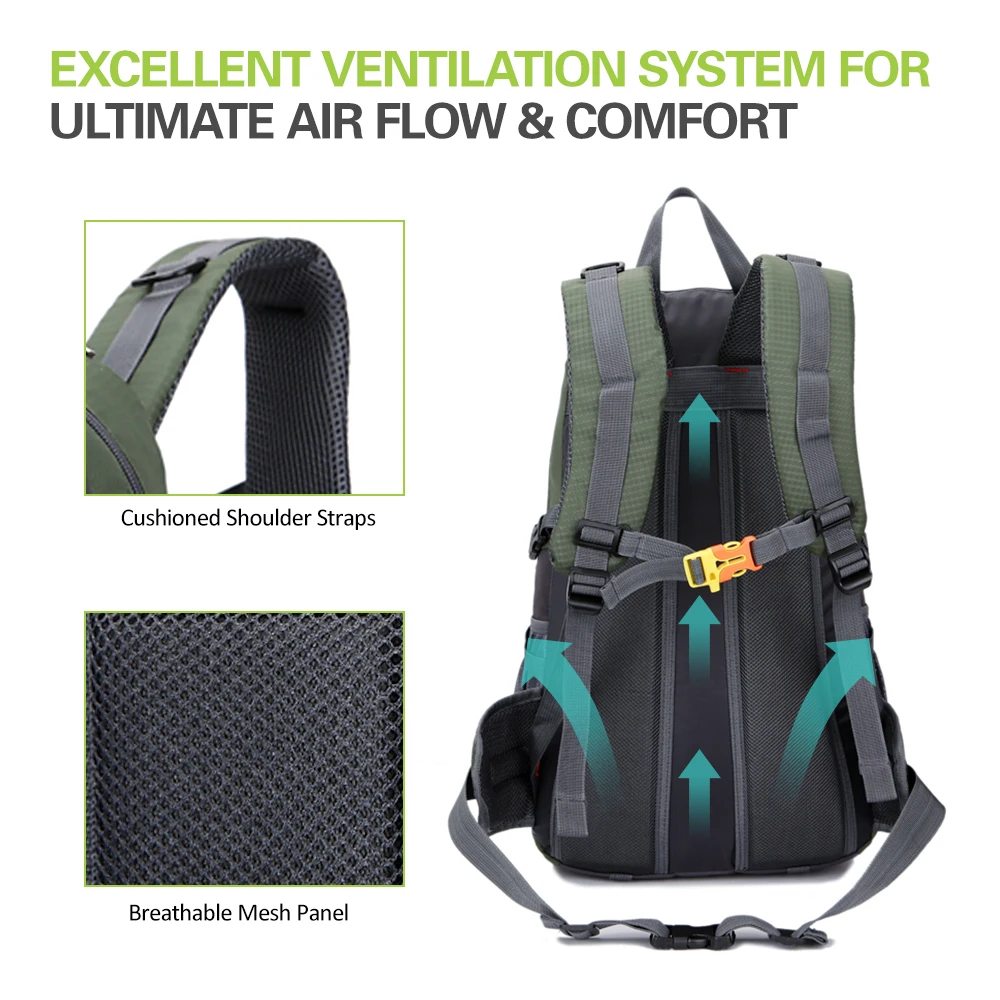 Günstige Freie Ritter armee militär rucksack 40l rucksack wandern rucksäcke männlichen sport tasche für mountaineerin trekking camping rucksack