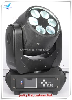

A- 4-36 degree zoom wash 6X25w stage lighting moving head lyre Beam LED Disco Party Lights
