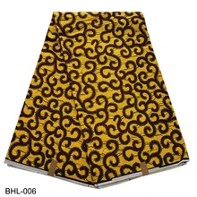 Удивительные африканские принты восковой ткани Анкара восковая ткань хлопок удобные и хорошее качество для одежды материал BHL-006