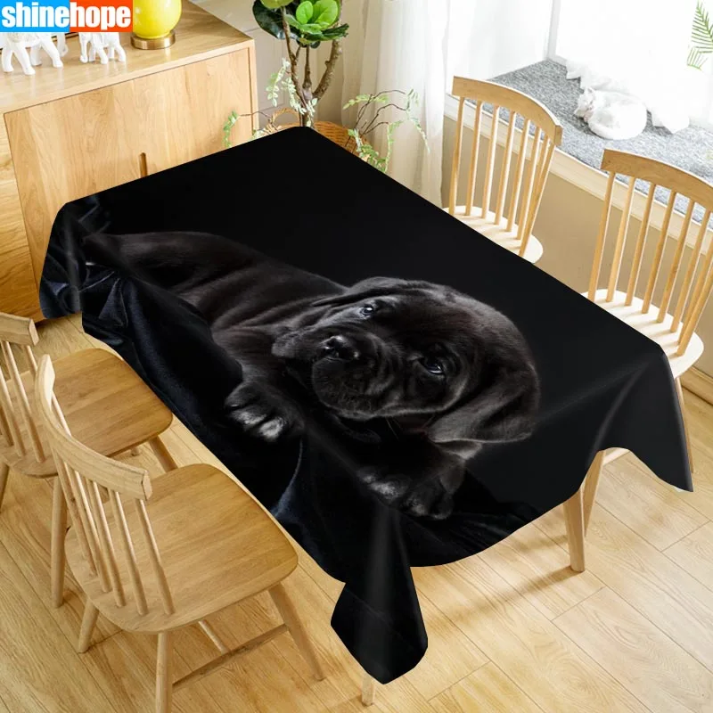 Animal Pattern Tablecloth Cane Corso Dog Table Cloth Dustproof Washable Cloth Rectangular Table Cover for Home table Decor - Цвет: tablecloths 17