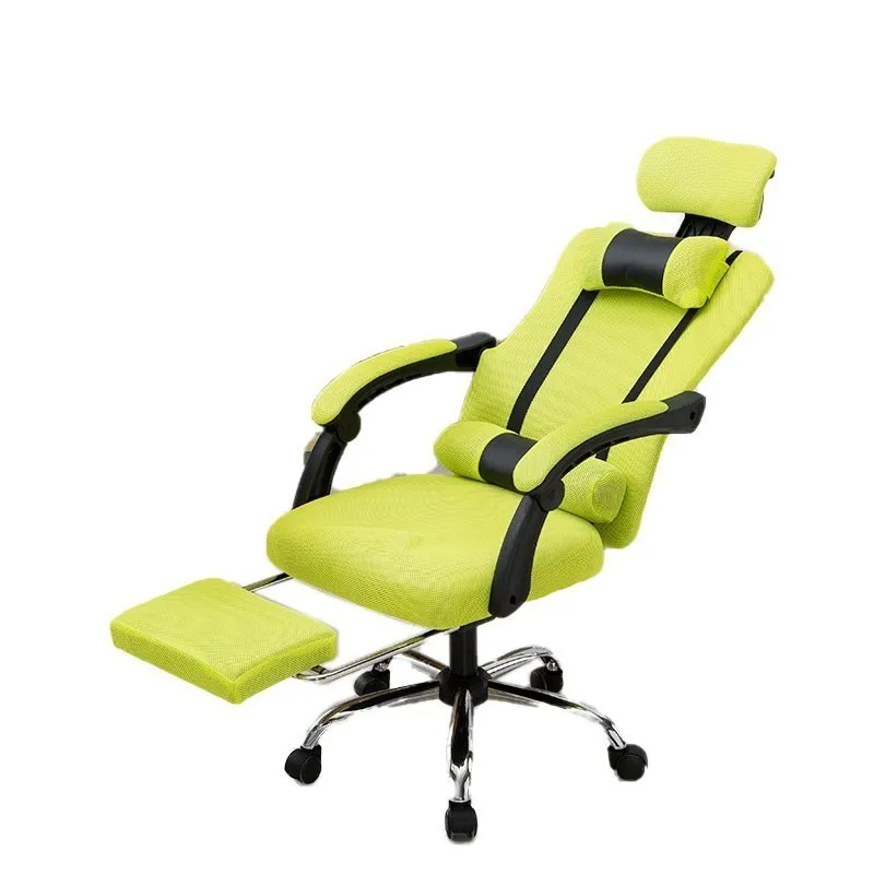 Высокое качество кг-118 Poltrona киберспорт в прямом эфире, геймер дышащая подушка кружевные кресло-каталка можете лежать Эргономика бытовой - Цвет: yellow footrest