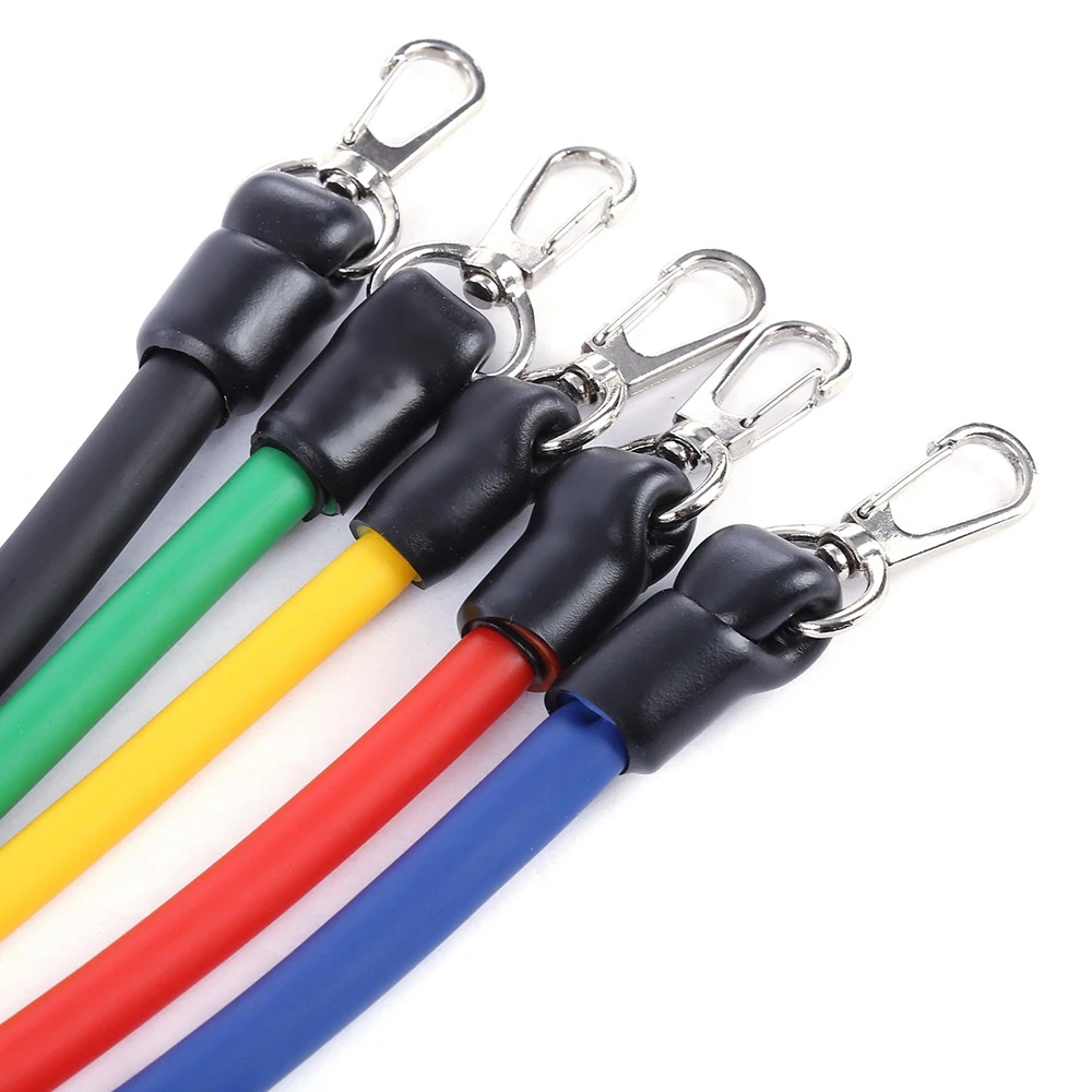 11pcs / Set Natural Tube Exercise Stretched Bands Elastic Training Pull Rope Yoga Pilates Workout Cordage 11pcs / Set Natural Tube Exercise Stretched Bands Elastic Training Pull Rope Yoga Pilates Workout Cordage