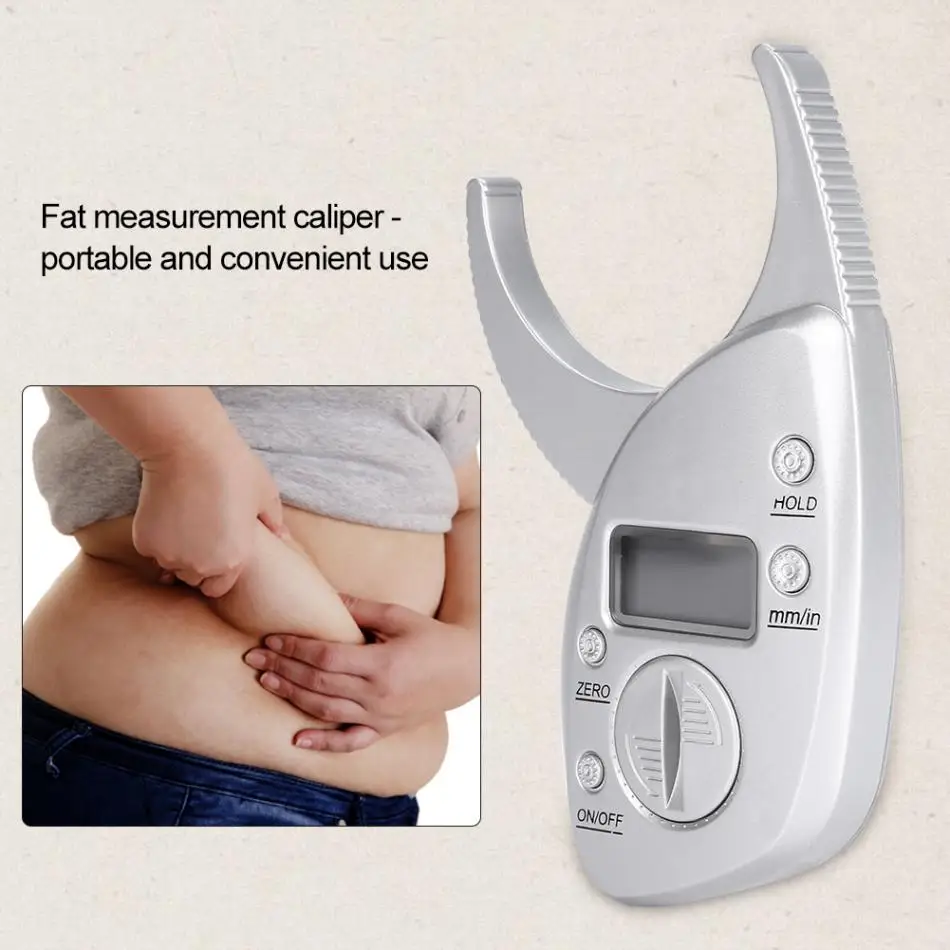 

Portable Digital Skinfold Measurement Tester Body Fat Monitor Analyzer Muscle Slim Caliper Body Shaping Weight Loss Tester