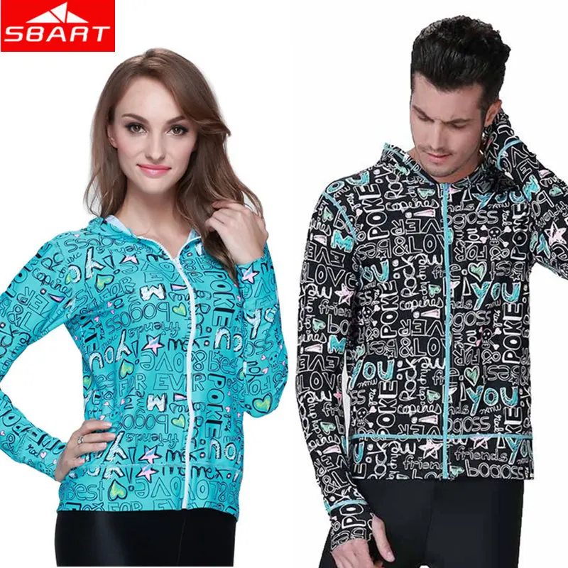 

SBART Lycra Snorkeling Wet Suits Men Women Long Sleeve Upf50 Zipper Windsurf Top Surf Rash Guards Sunscreen Swim Diving Wetsuits