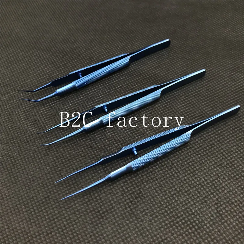 

14CM Titanium alloy Microscopic instruments Micro scissors, Conjunctiva Toothed, Forceps Probes