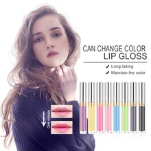 1PC Mirror Color Changing Lip Glaze Moisturizing Non-Stick Cup Waterproof Lip Gloss Liquid Lipstick