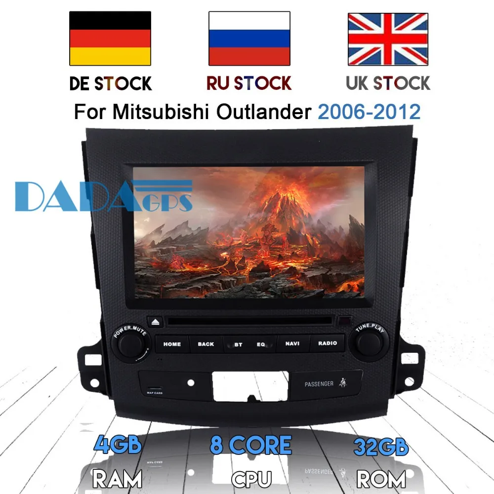 2DIN Android 8 0 7 1 автомобильный DVD плеер GPS навигатор для Mitsubishi Outlander 2006 2012 Peugeot 4007 радио