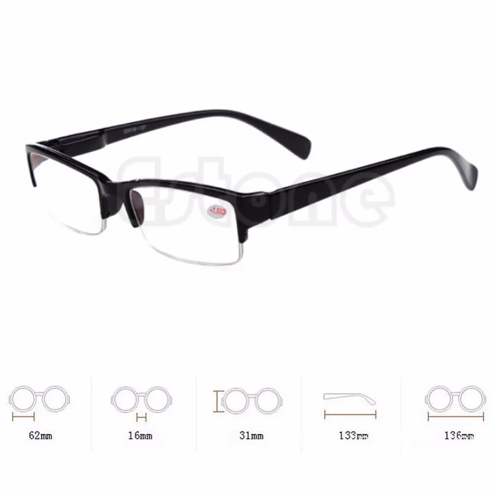 Горячая черная оправа полуоправы очки при близорукости-1-1,5-2-2,5-3-3,5-4