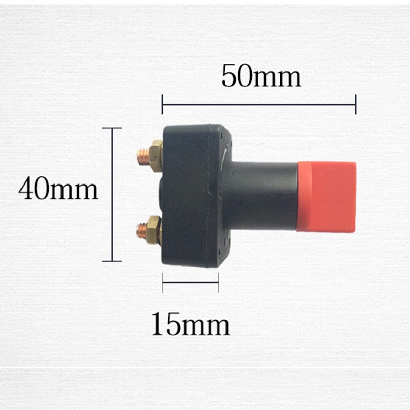 

Electrical 100A Battery Isolator Switch Disconnect Power Cut Off Kill Switch 43*37*64mm For Bilge Pump Boat Car Truck