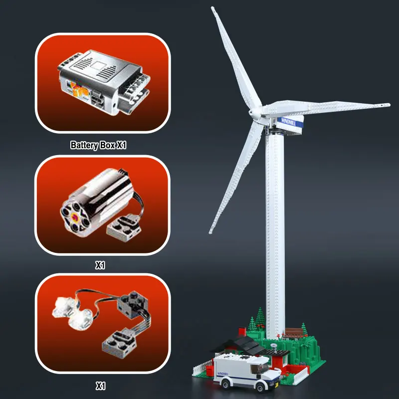 

Model Building Creative Series The Vestas Windmill Turbine Set Children Educational Building Blocks Bricks Toys Model Gifts 4999