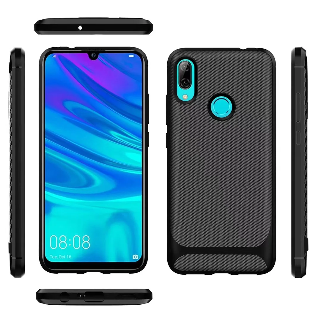 

For Motorola G7 Case Carbon fiber Brushed Anti-fall Matte TPU Silicone Back Shockproof Cover For Moto G7 Plus Mobile phone Bag