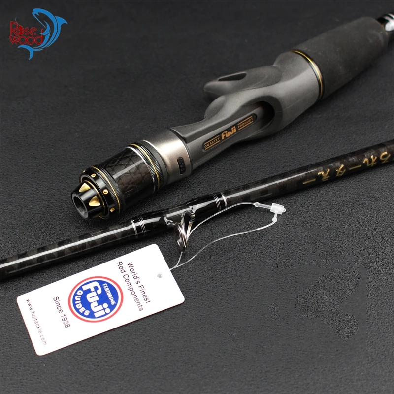 

1.95m 6'3'' Light Slow Jigging Casting Lure Carbon Sea Fishing Rod Fish Pole Cane (20-180g, Fast Action) Fuji Fishing Pole Japan