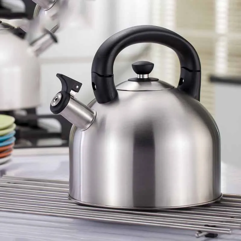 Household kettle 304 stainless steel whistle large capacity for induction cooker gas 4LTeapots