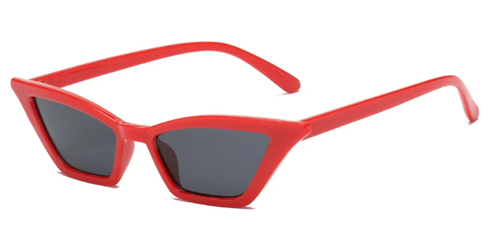 ZXWLYXGX новые тренды в Европе и Америке ретро солнцезащитные очки женские кошачий глаз очки красочные морской личности - Цвет линз: C5