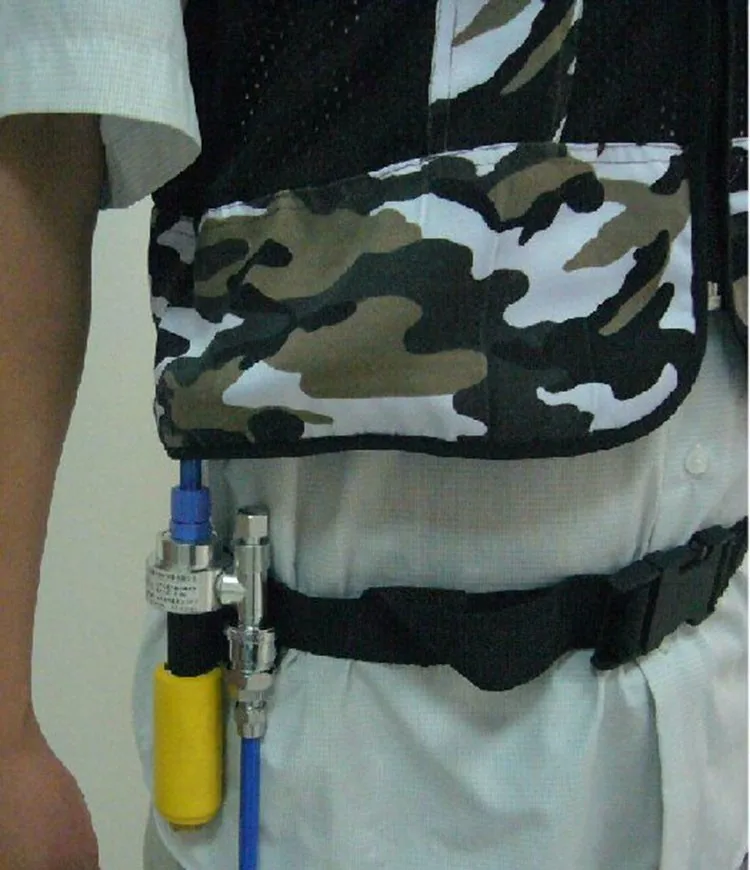 Air conditioning Vest Cooling Clothing Aluminum alloy Vortex tube Worker Welding Cool Clothes For High temperature environment (14)