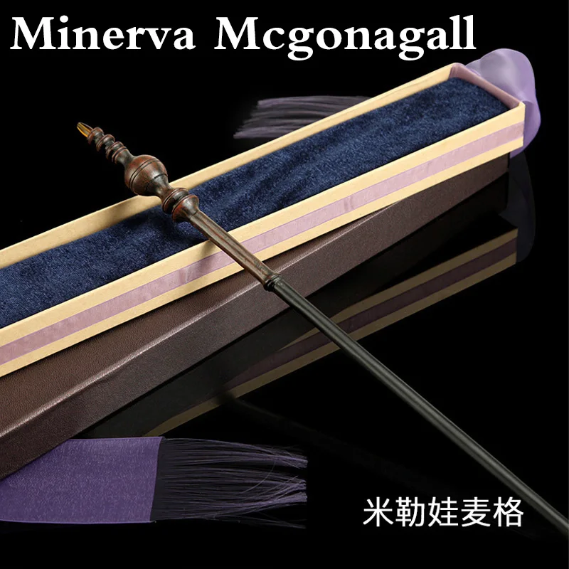 35 Style Harri Potter Magic Wand Colsplay Toy Dumbledore Old Wand  Metal Iron Core Elegant Ribbon Gifts For Boy Christmas Gifts 