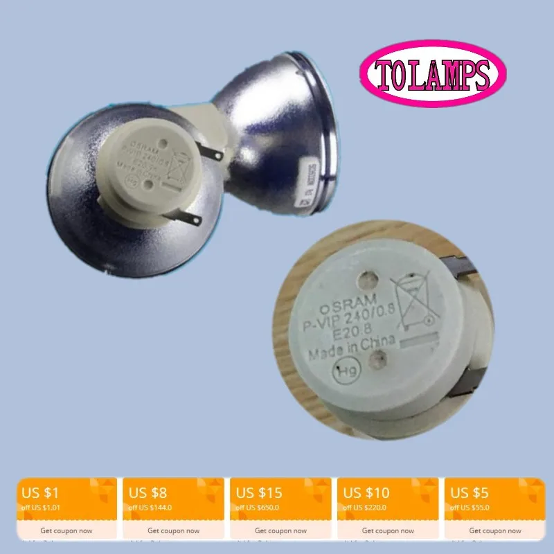

100% Original&New P-VIP 240W E20.8 BL-FP240C/SP.8TU01GC01 Projector Lamp/Bulb For Optoma W306ST/X306ST