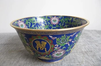 

Chinese classic Pure 100% Copper cloisonne enamel bowl