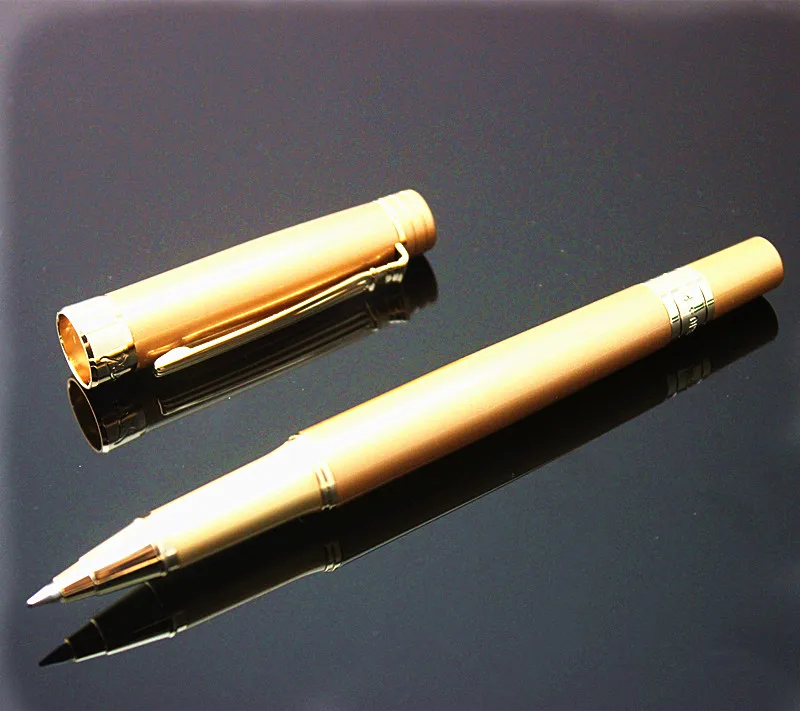 Pimio 917 Роскошная золотая шариковая ручка с 0,5 мм черными чернилами для заправки с оригинальной подарочной коробкой шариковые подарочные ручки