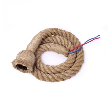 Винтажный подвесной светильник с веревкой, креативный промышленный светильник, E27, лампа Эдисона, американский стиль, для ресторана/бара, украшение дома