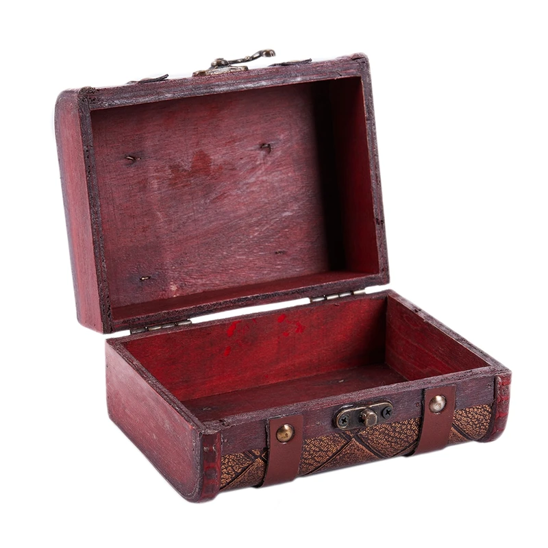 New-Multi Vintage Jewelry Necklace Bracelet Gifts Box Storage Organizer Wooden Cases Size:15*11.5*8cm Types:Types 1