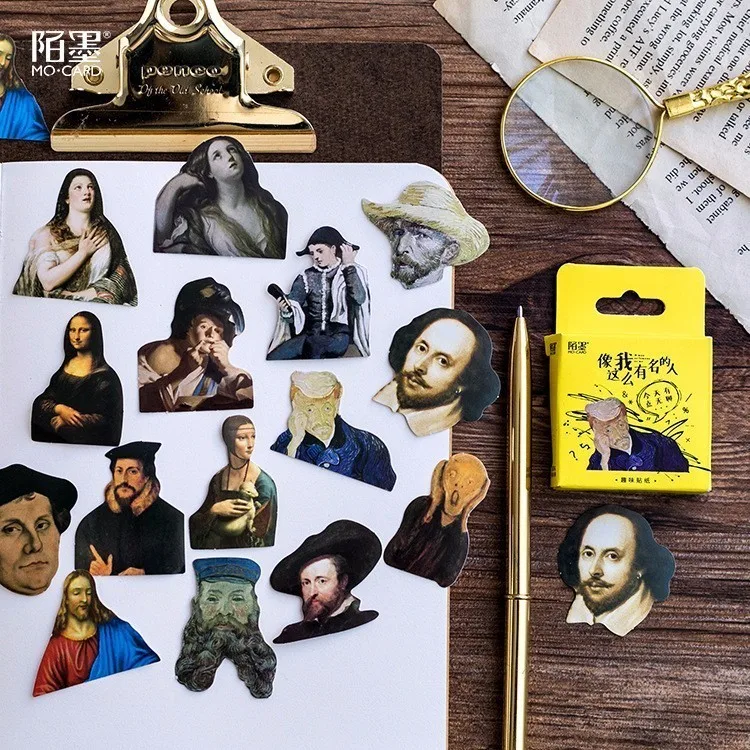 

45PCS/box Cute New Celebrities Like Me Diary Paper Lable Stickers Crafts And Scrapbooking Decorative Lifelog DIY Stationery