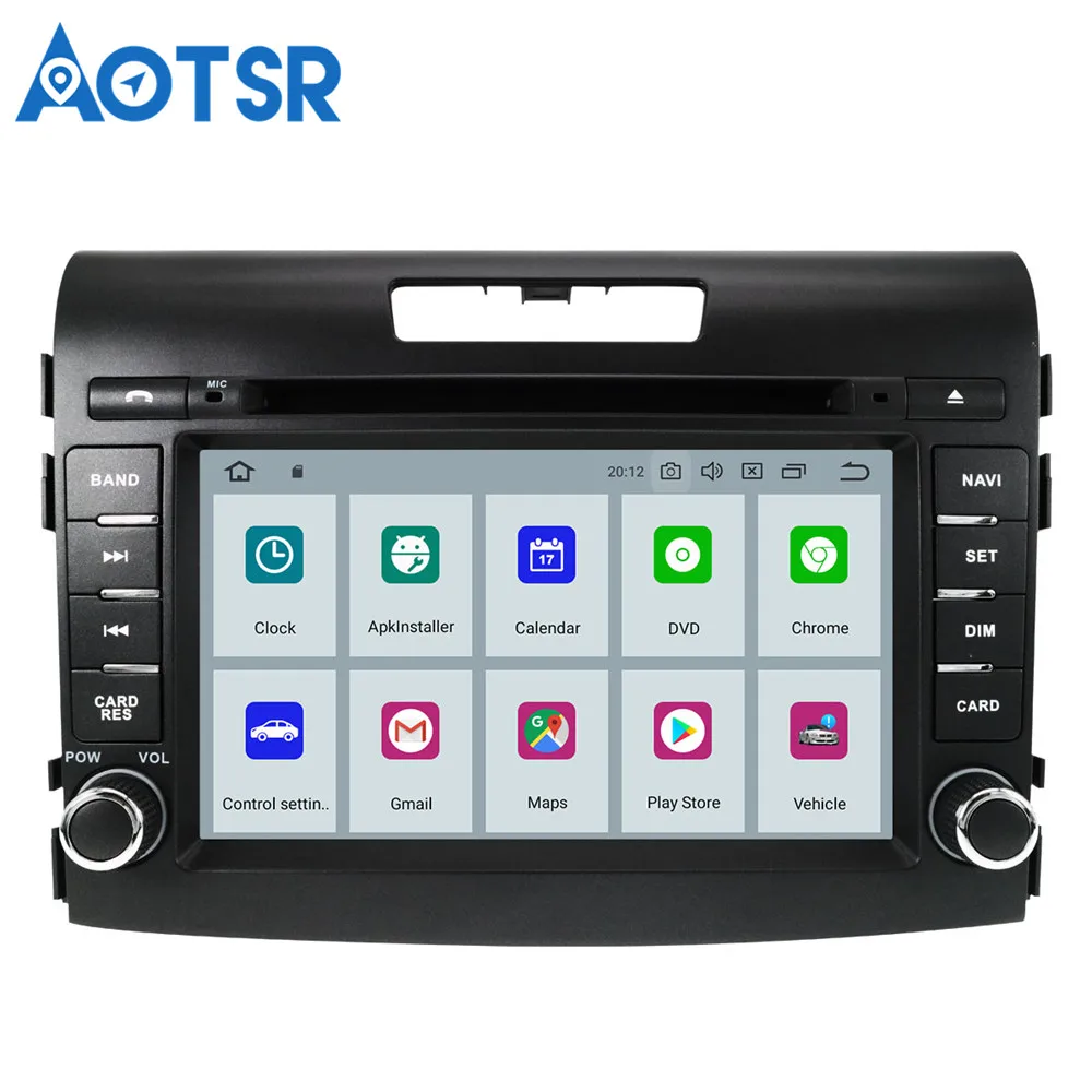 Cheap 7" two din android 9.0 8core car dvd player for honda crv CR-V 2012-2016 car audio stereo octa core 4G RAM wifi 32G ROM headunit 2