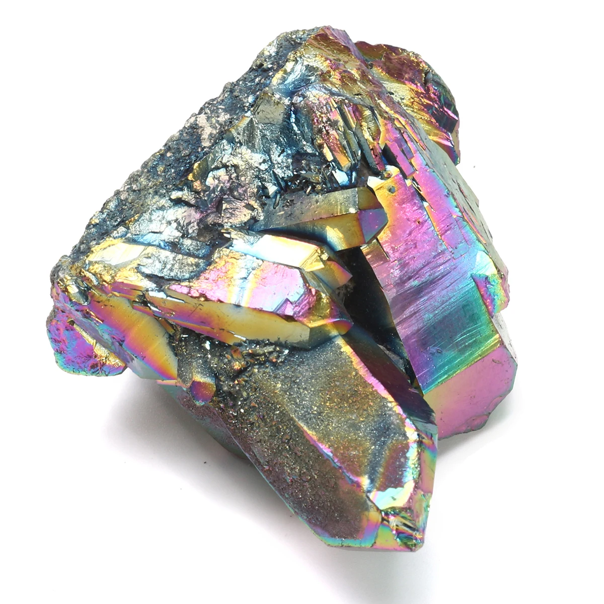 Натуральный Уникальный кварцевый кристалл, камень, красочный неправильный Радужный камень, драгоценный камень, минеральные камни, домашний декор, ремесла, обработанные камни