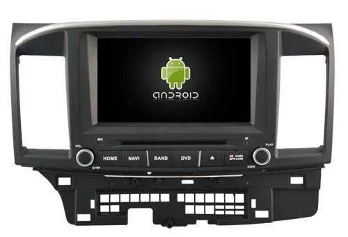 Cheap Android 8.1 quad core car dvd player media stereo radio gps wifi carplay TPMS obd DVR headunit for Mitsubishi Lancer 2006-2014 1