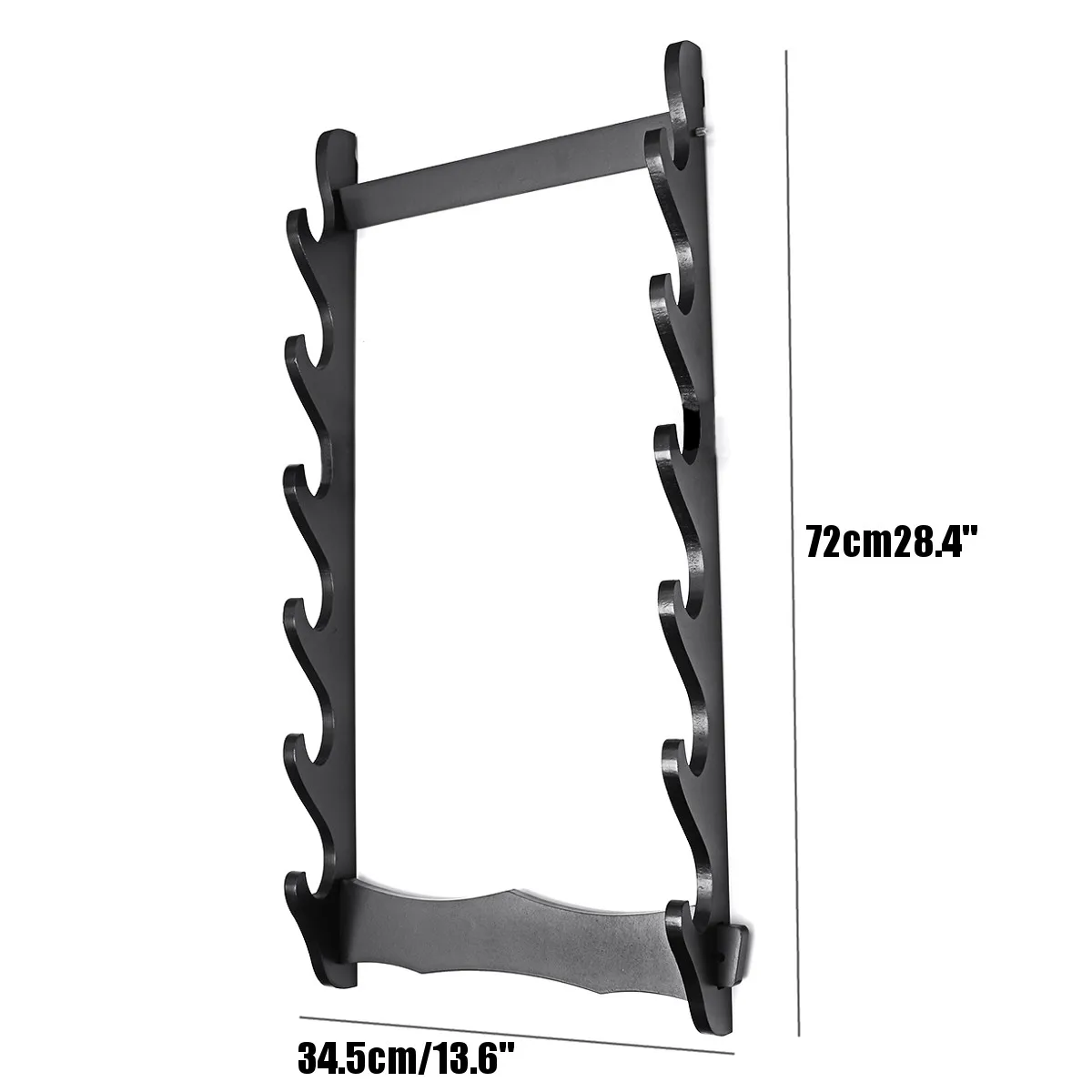  2/4/5/6 Tier Wall Mount Samurai Sword Katana Holder Stand Display Statues Sculptures Holder for Hom