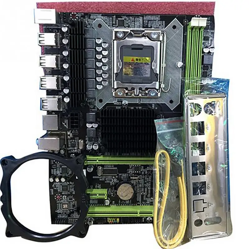 X58 برو LGA 1366 اللوحة دعم RX منفصلة الجرافيك REG ECC خادم الذاكرة مزدوجة القناة DDR3 ل زيون إنتل