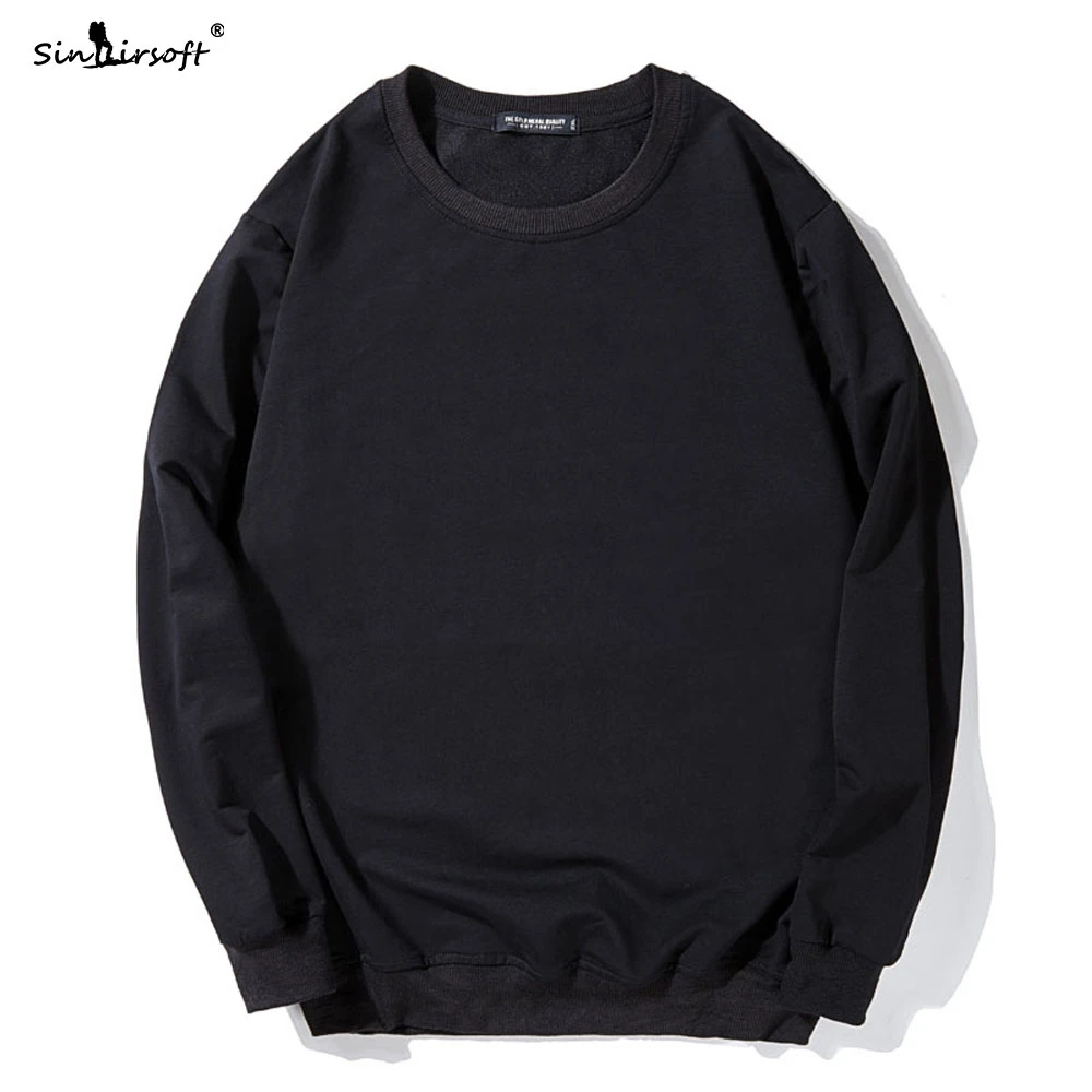 

Men's Plus Size 2XL-6XL Cotton Soild T-shirt Casual Long-sleeved Fat Male Tees Streetwear Autumn Fashion O-Neck Stretch Tops New