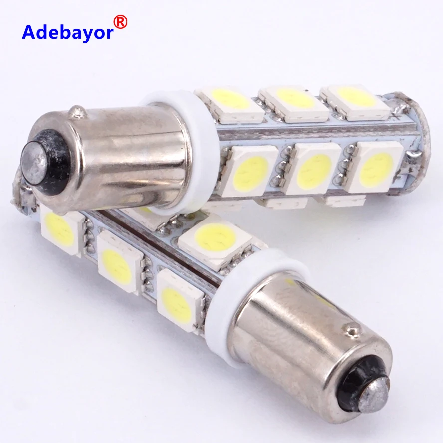20X Авто BA9S t11 5050 led 13 SMD 6523 1895 W6W T4W светильник 12V рулевой указатель поворота панель