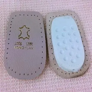 

AHKUCI 2 Pairs Leather Rearfoot Pads High Heel Cushions Shoe Inserts Sweat Absorption Non-slip Shoes Insert
