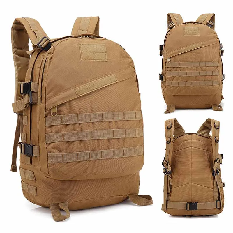 40л 3D спортивный военный тактический рюкзак для альпинизма, кемпинга, походов, походов, путешествий - Цвет: tan