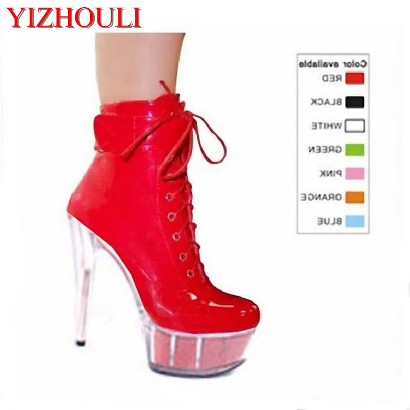 Обувь под вечернее платье из искусственной кожи 15 см|boots boots|high heels bootsheel boots |