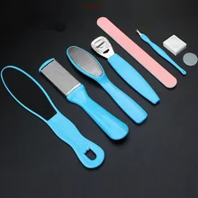 8pcs/set Pedicure Tool Foot Care File for Feet Heels Toe Cuticle Kit File Pedicure Set Beauty Pusher Remover Tool Professional